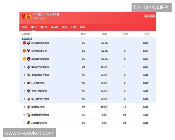 WCBA常规赛积分榜最新动态分析与球队表现评估